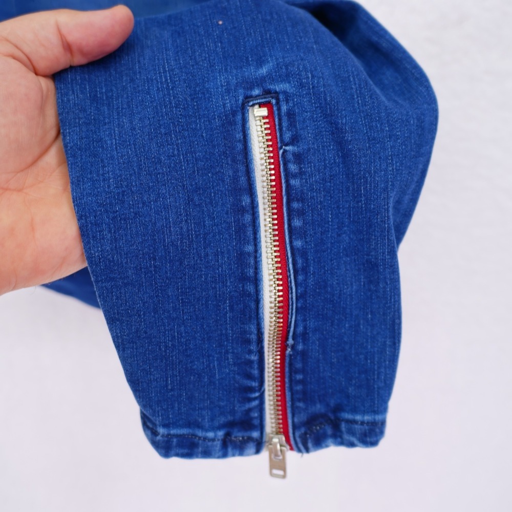 Tommy Hilfiger Denim High Rise Curvy Skinny Jeans -10- 32 / 28 Zip Up Ankle - Picture 5 of 12